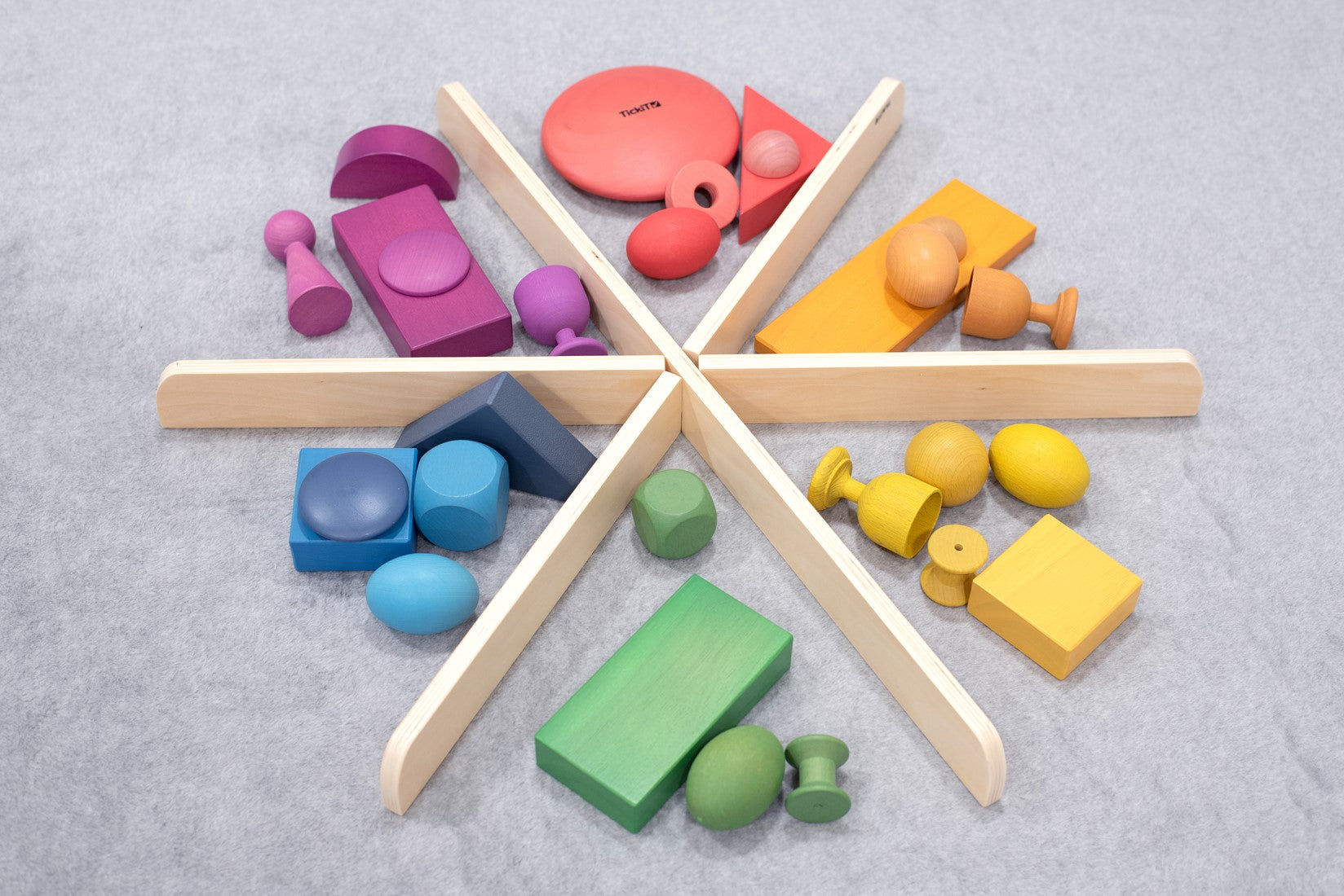 TickiT - Houten verdeler/divider voor zand- en watertafel