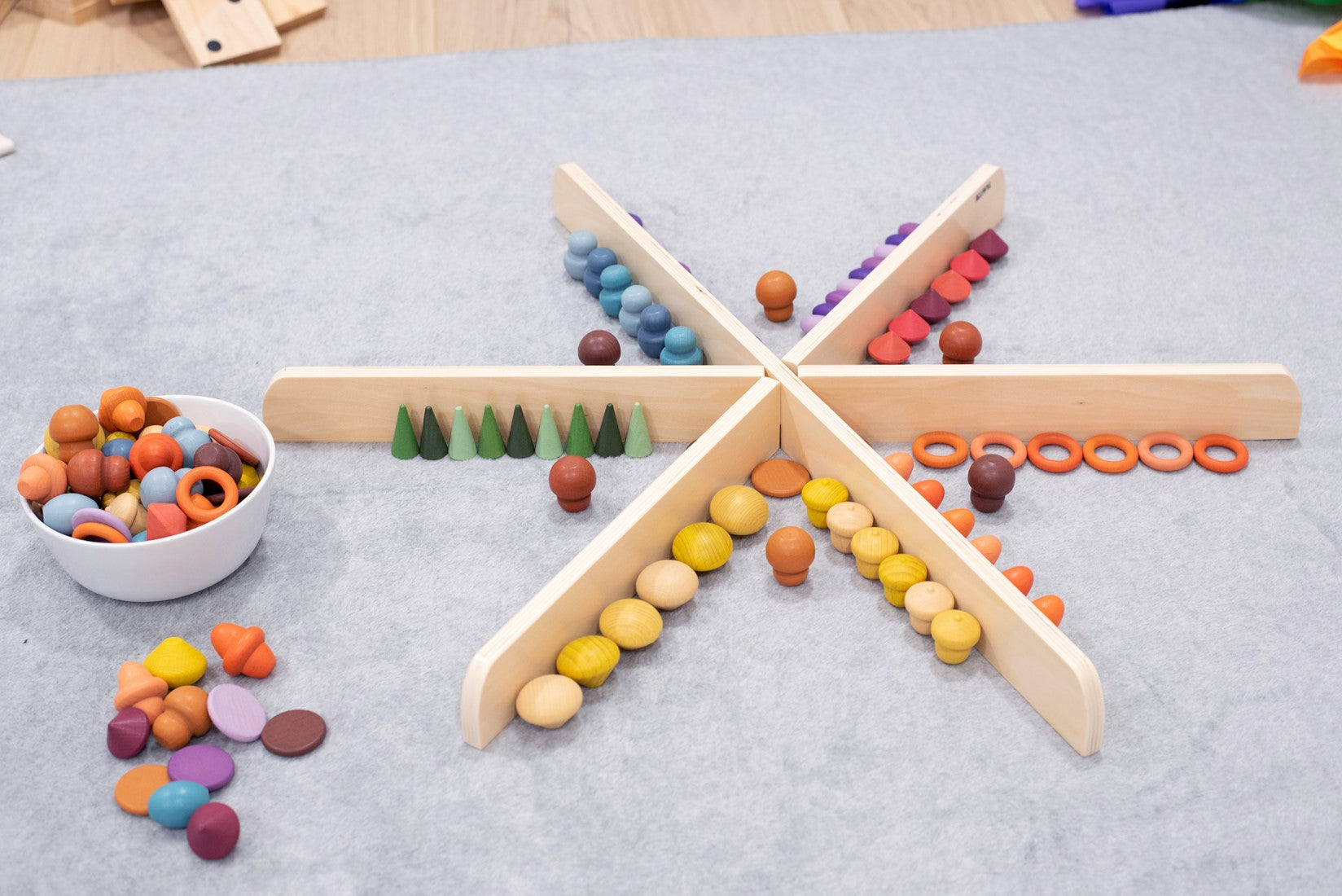 TickiT - Houten verdeler/divider voor zand- en watertafel