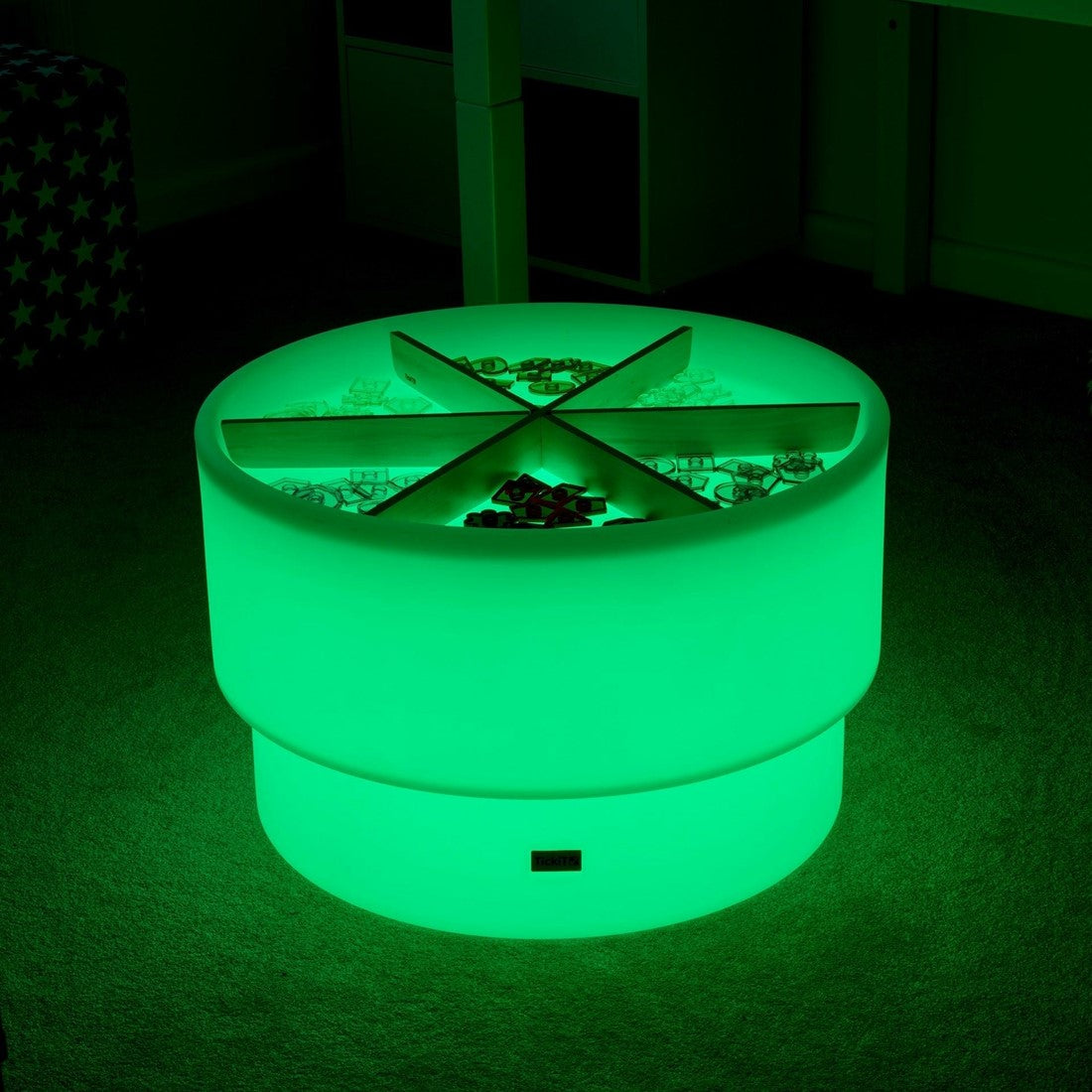 Zand- en watertafel (69cm) met verschillende kleuren licht - TickiT