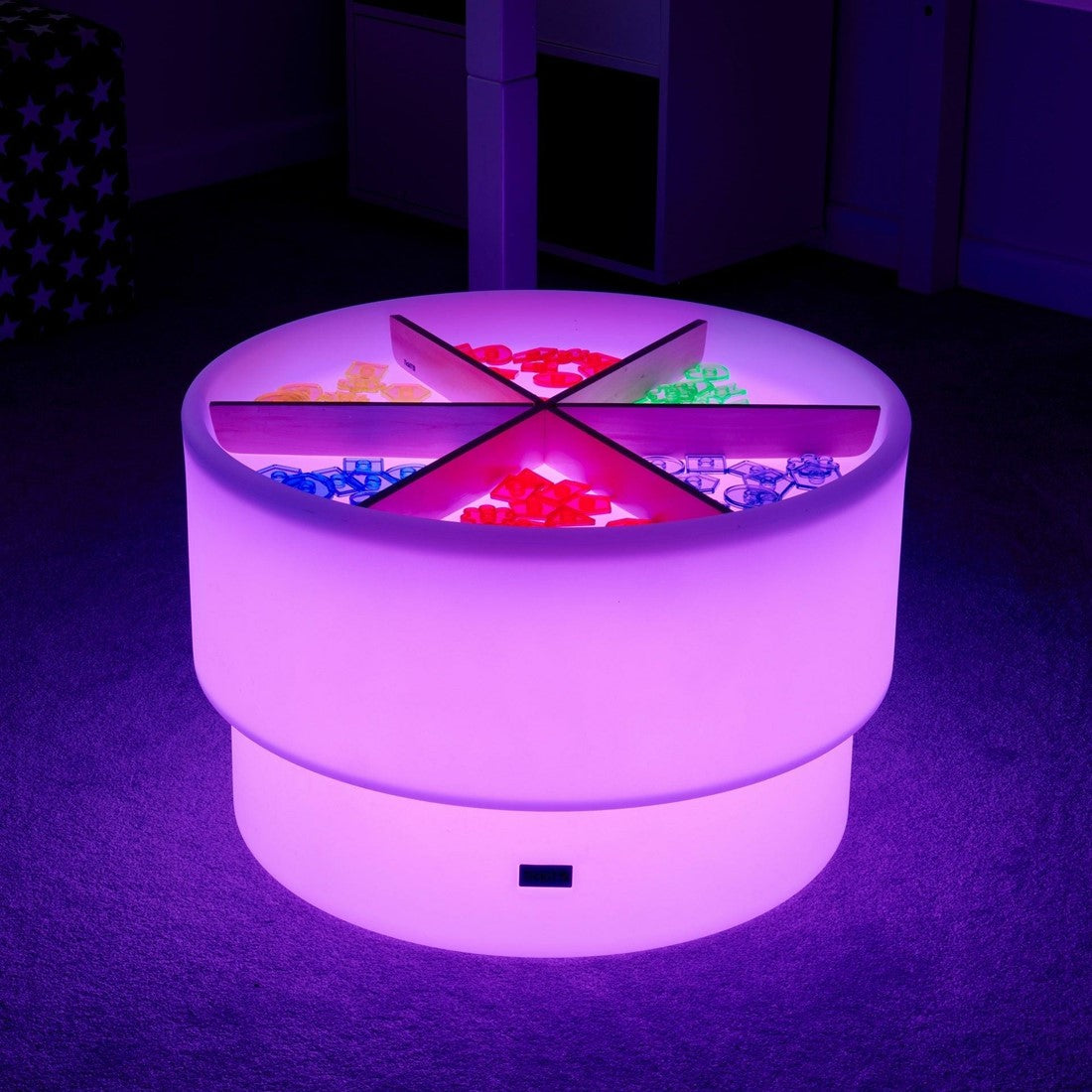 Zand- en watertafel (69cm) met verschillende kleuren licht - TickiT