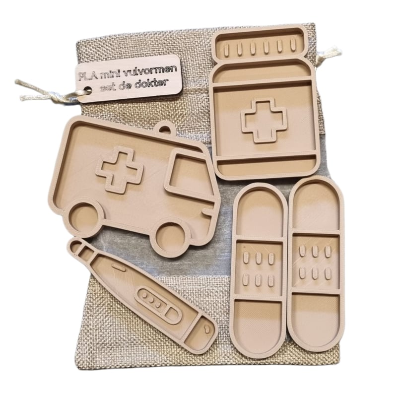 Kiddi - Mini vulvormen set De Dokter