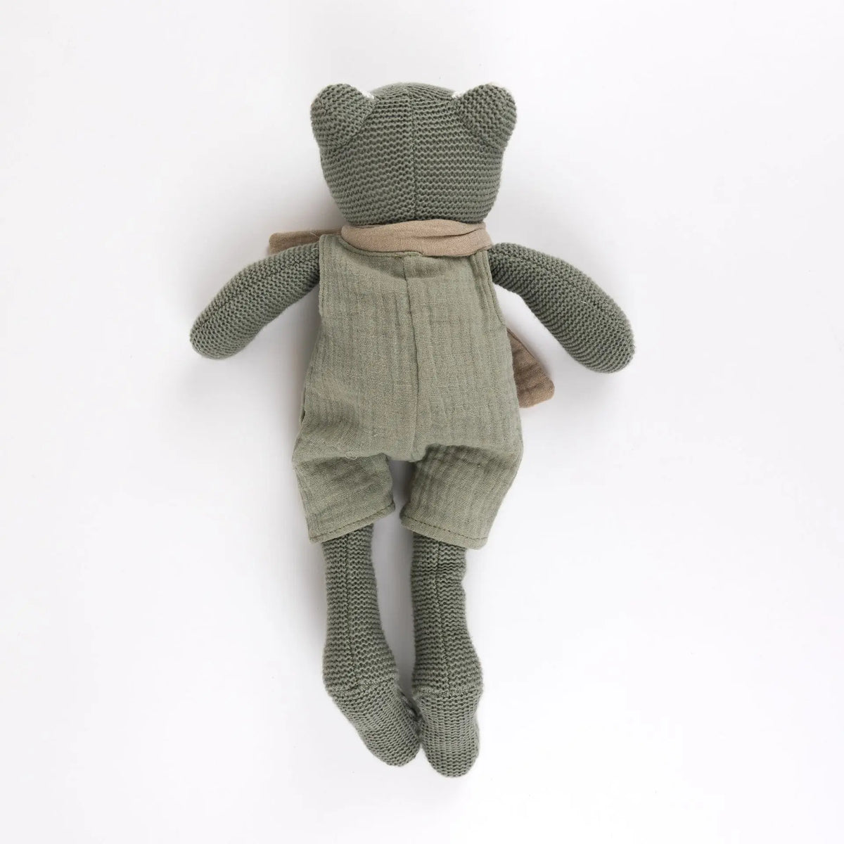 Egmont Toys - Gebreide kikker Jeremy met rammelaar