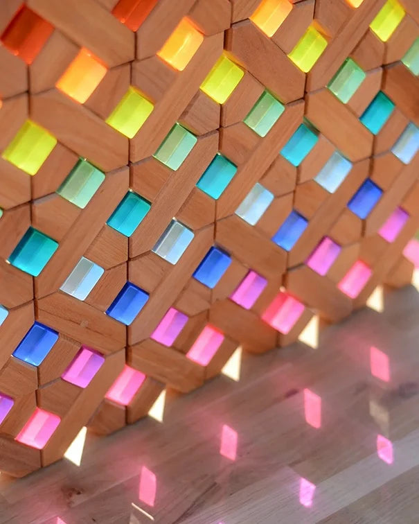 Bauspiel 100 Lucent Cubes Doorzichtige blokken