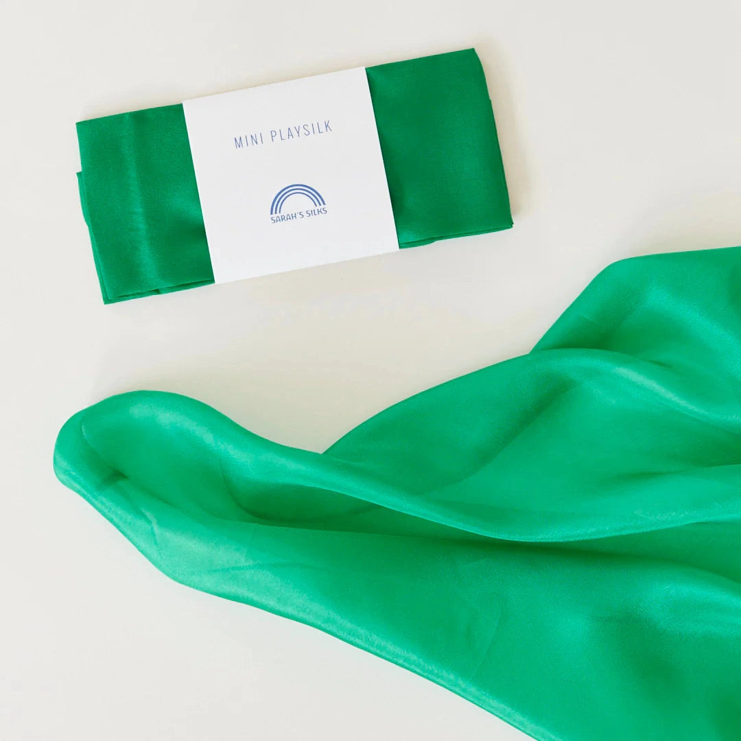 Sarah's Silks Mini Speelzijde Emerald - 53x53cm