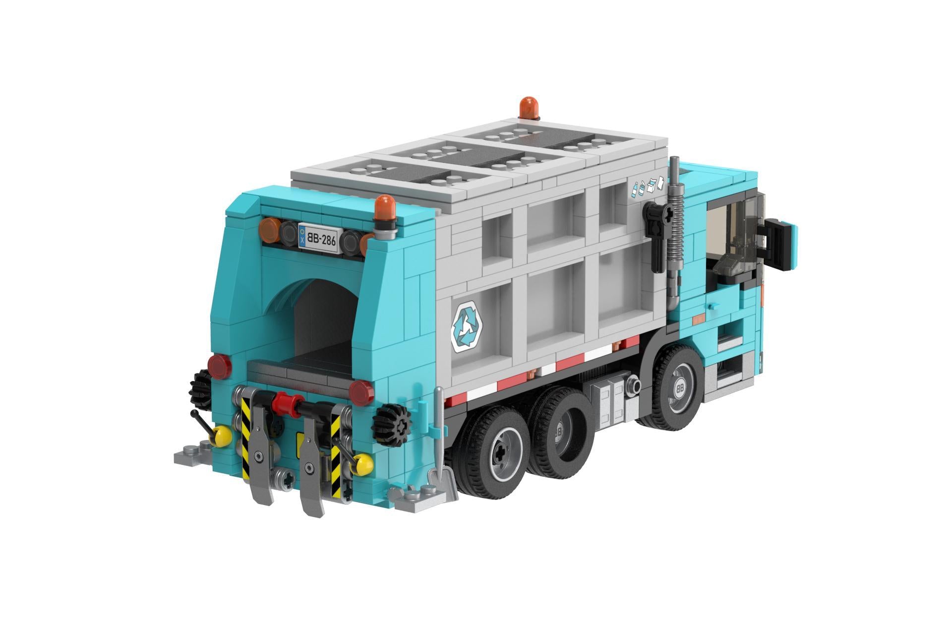 BlueBrixx - Vuilniswagen met accessoires (749 bouwstenen) 6+ jaar - bouwset