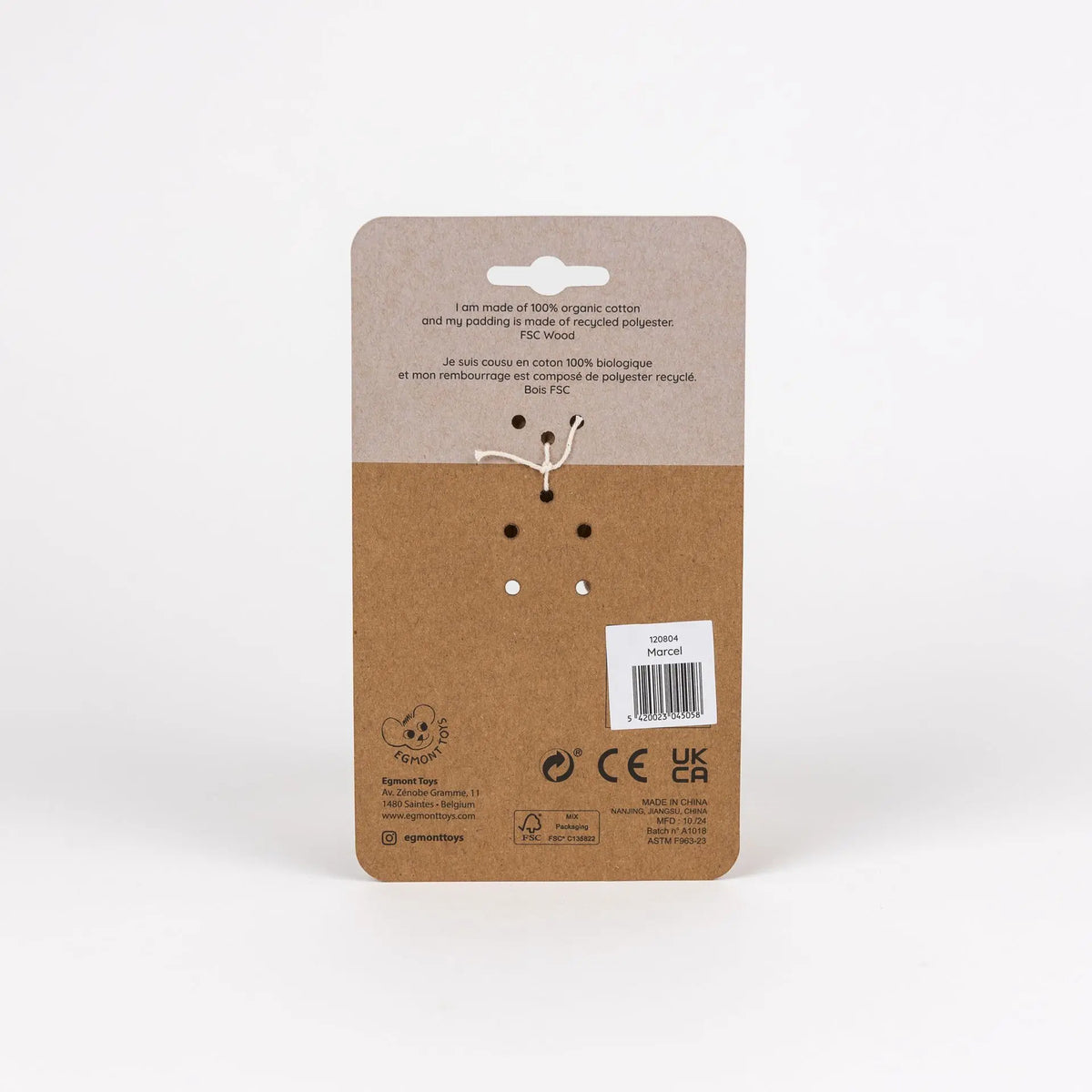 Egmont Toys - Houten rammelaar Marcel de beer