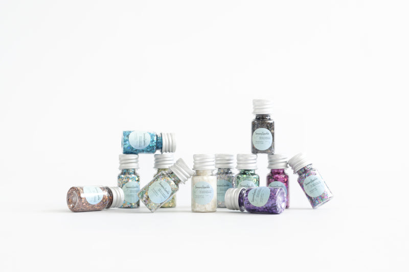 SensorySparkle Bio-Glitter Set (12 x 8 gr) — Bio-glitter 12 x 8 gr