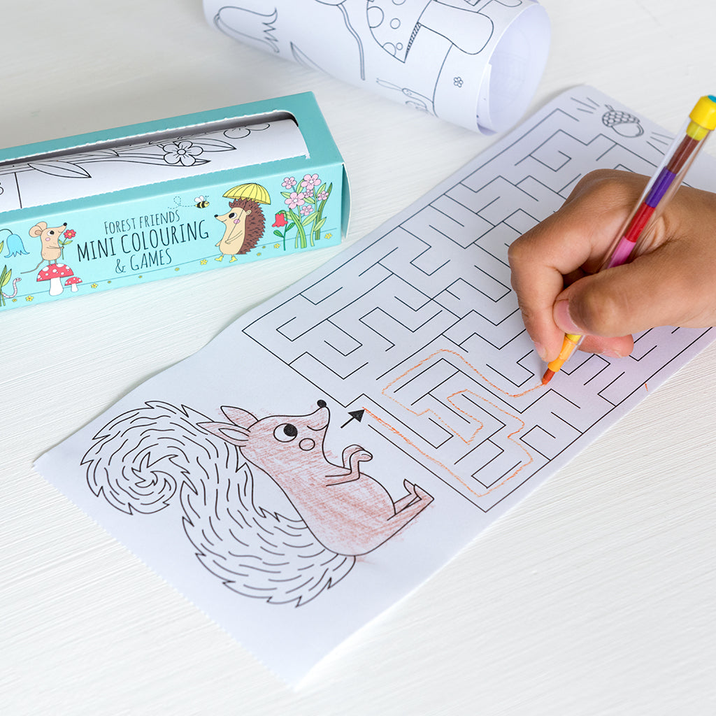 Rex London - Mini Kleur- en Spelletjesboekje Bosvriendjes
