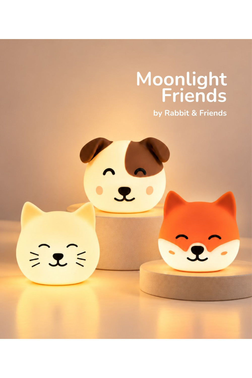 Rabbit & Friends - Fox Nox vrijstaande lamp Moonlight Friends
