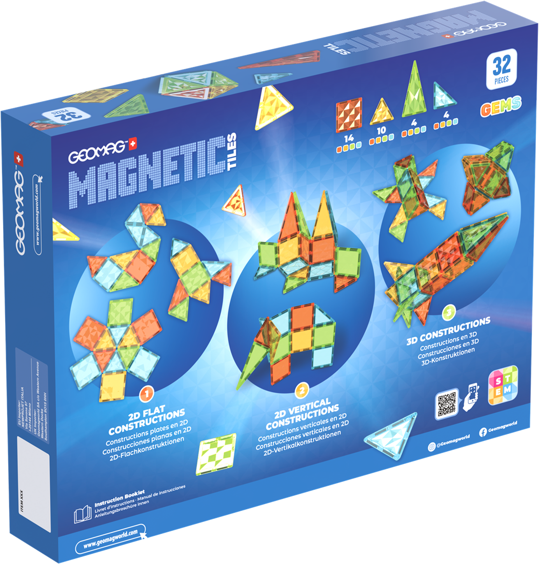 Geomag - Magnetic Tiles Gems 32