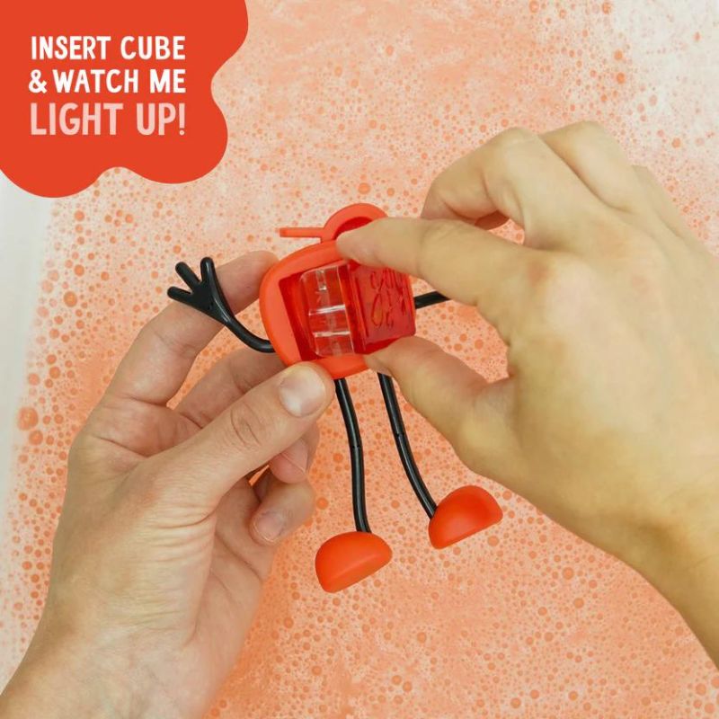 Glo Pals - sensorische lichtgevende blokjes voor in bad of sensorisch spel - Sammi - 2 stuks incl. speelvriendje