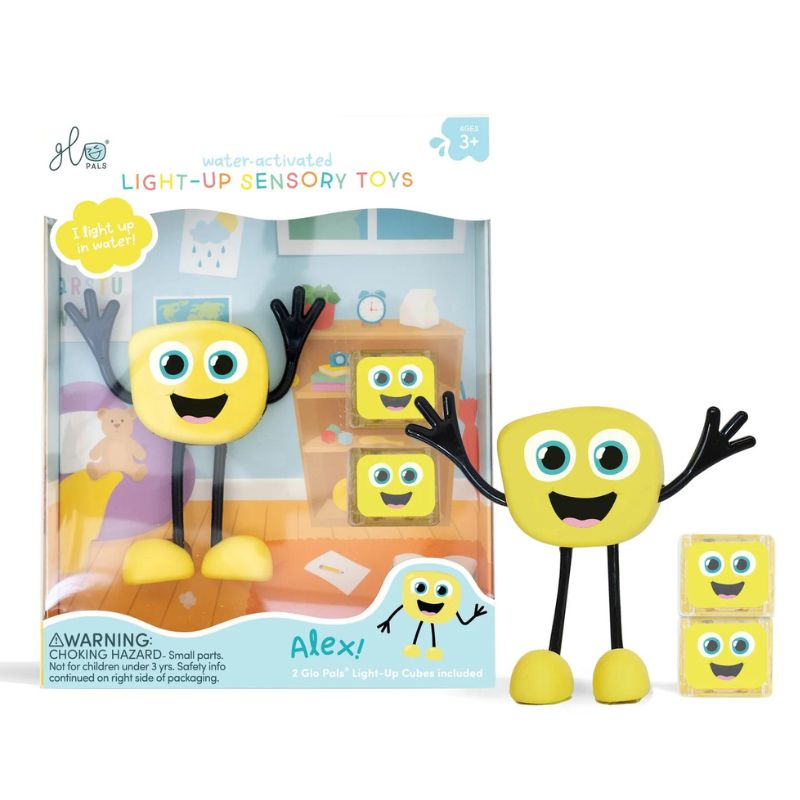 Glo Pals - sensorische lichtgevende blokjes voor bad - Sesamstraat Abby Glo Pals - sensorische lichtgevende blokjes voor bad - Sesamstraat Abby
