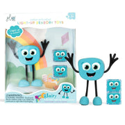 Glo Pals - sensorische lichtgevende blokjes voor in bad of sensorisch spel - Blair - 2 stuks incl. speelvriendje
