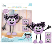 Glo Pals - sensorische lichtgevende blokjes voor in bad of sensorisch spel - Lumi - 2 stuks incl. speelvriendje