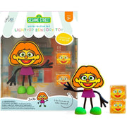 Glo Pals - sensorische lichtgevende blokjes voor in bad of sensorisch spel - Sesamstraat Julia - 2 stuks incl. speelvriendje