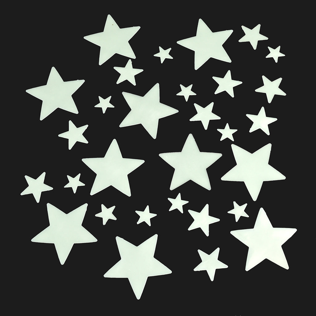 Rex London - Glow-in-the-dark sterren (doos met 30 stuks)