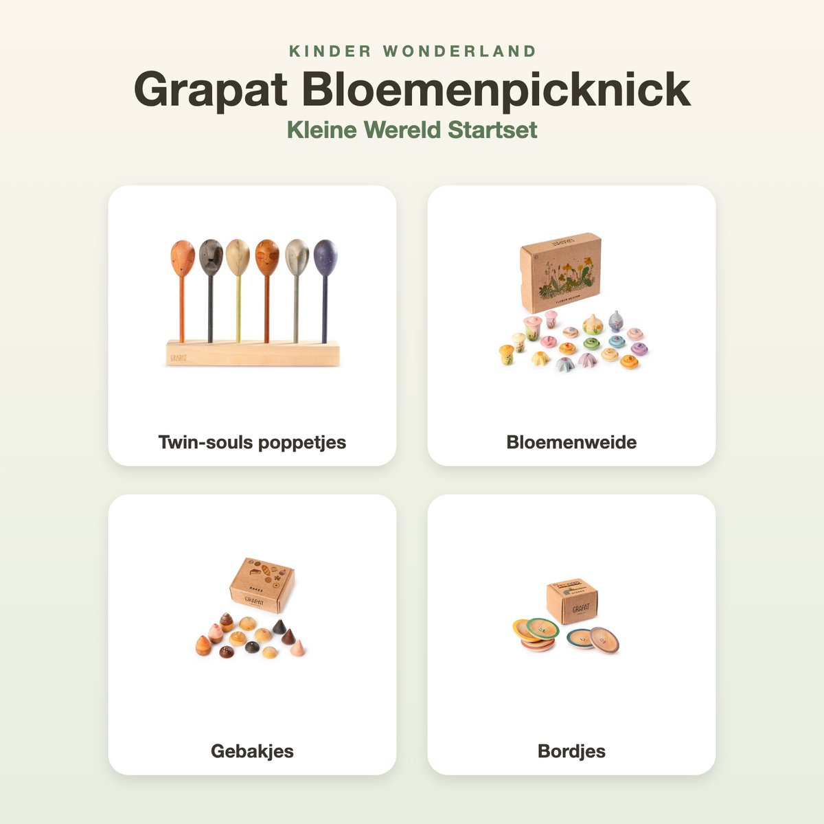 Grapat Bloemenpicknick – Kleine Wereld Startset bundel