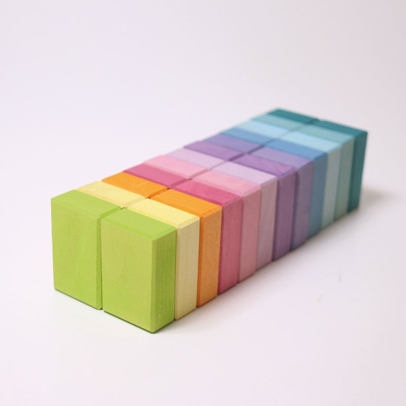 Grimm's - Houten Blokkenset - Pastel Duo