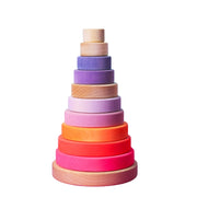 Grimm's - Houten stapeltoren - neon roze