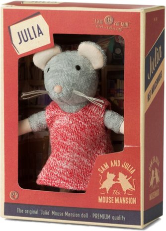Het Muizenhuis - Knuffelmuis Julia - 12 cm