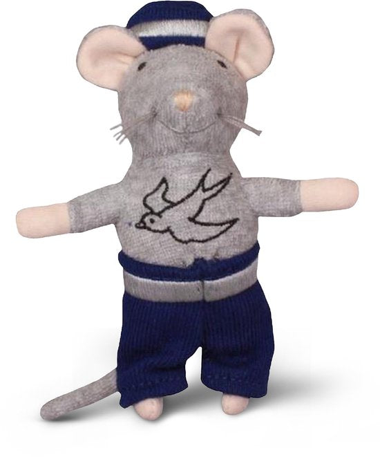 Het Muizenhuis - Knuffelmuis Opa Zeeman - 12 cm