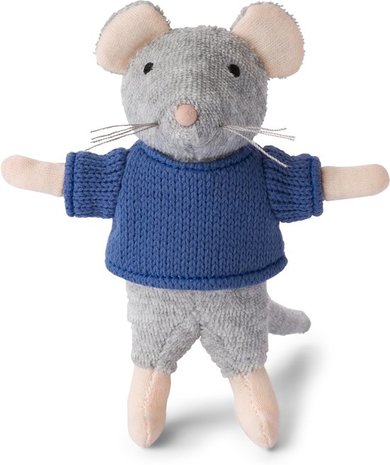 Het Muizenhuis - Knuffelmuis Sam - 12 cm