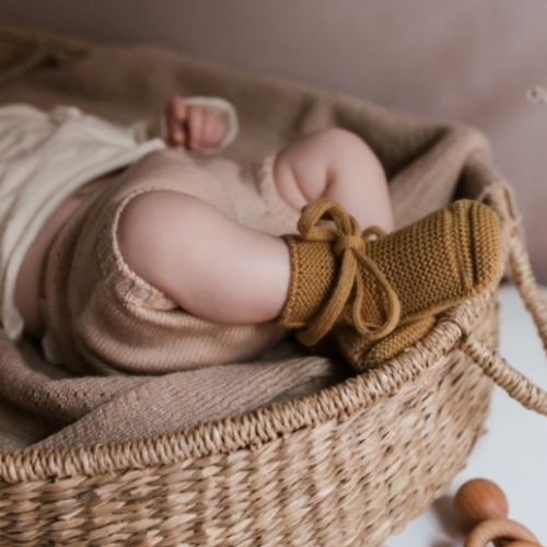 Hvid - Slofjes - 100% merinowol - Ochre