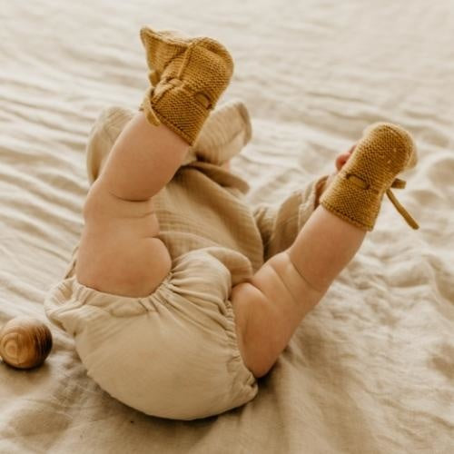 Hvid - Slofjes - 100% merinowol - Ochre