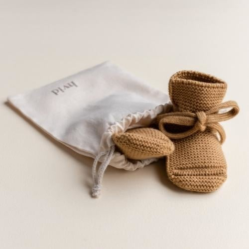 Hvid - Slofjes - 100% merinowol - Ochre