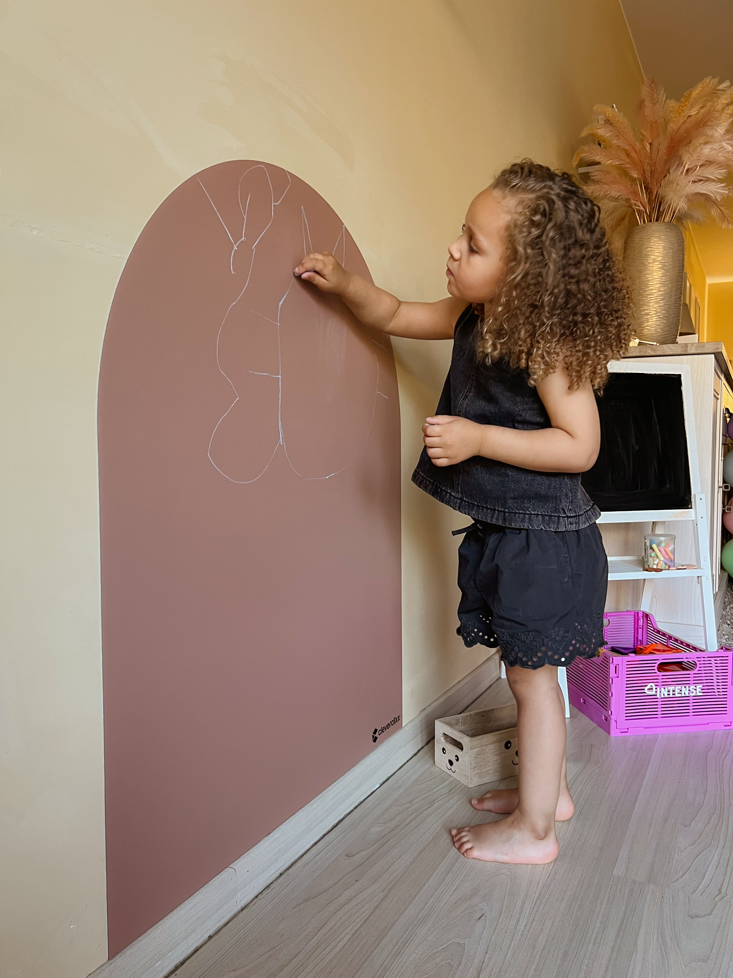 Cleverclixx - Cleverclixx - Magnetische Muursticker 95x75cm Mocha Cream