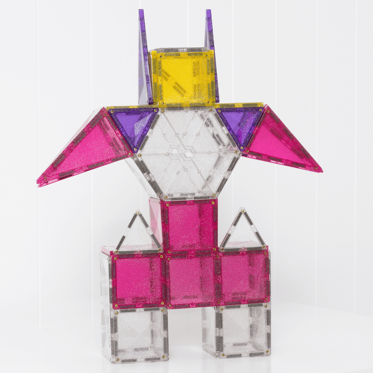 Connetix - Glitter Unicorn Pack 56 stuks - magnetisch constructiespeelgoed