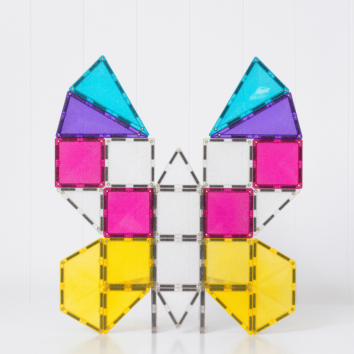 Connetix - Glitter Unicorn Pack 56 stuks - magnetisch constructiespeelgoed