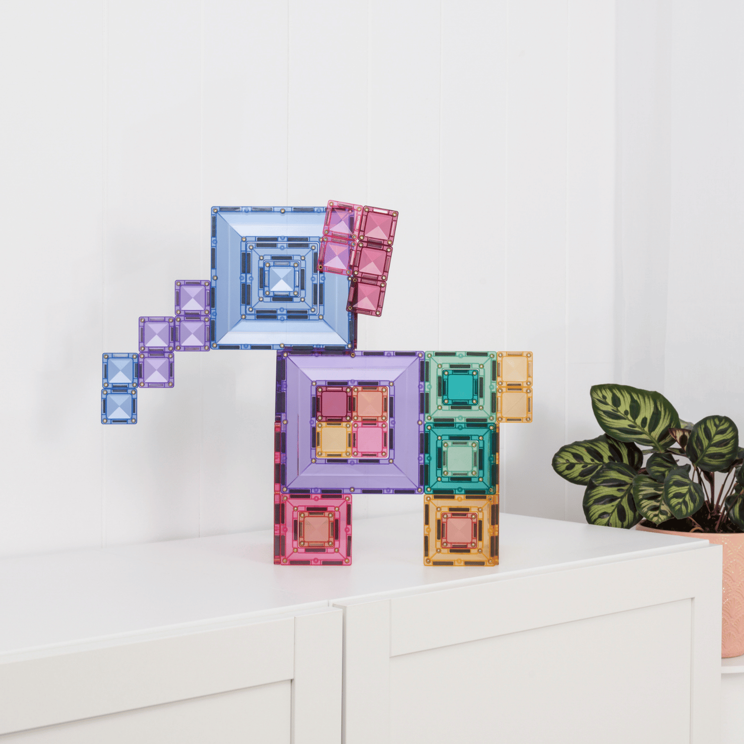CONNETIX - Pastel Portal Pack 48 stuks - magnetisch constructiespeelgoed
