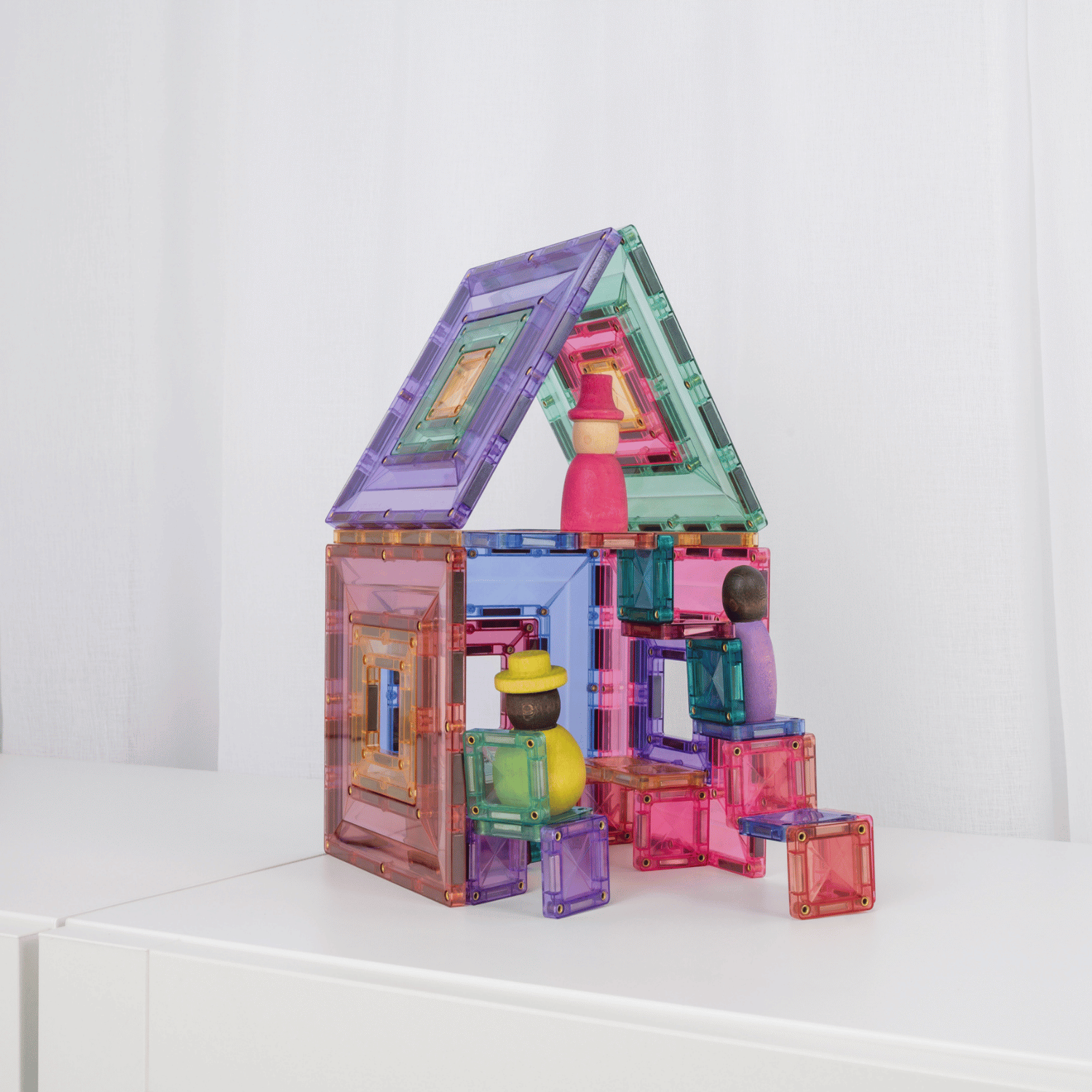 CONNETIX - Pastel Portal Pack 48 stuks - magnetisch constructiespeelgoed