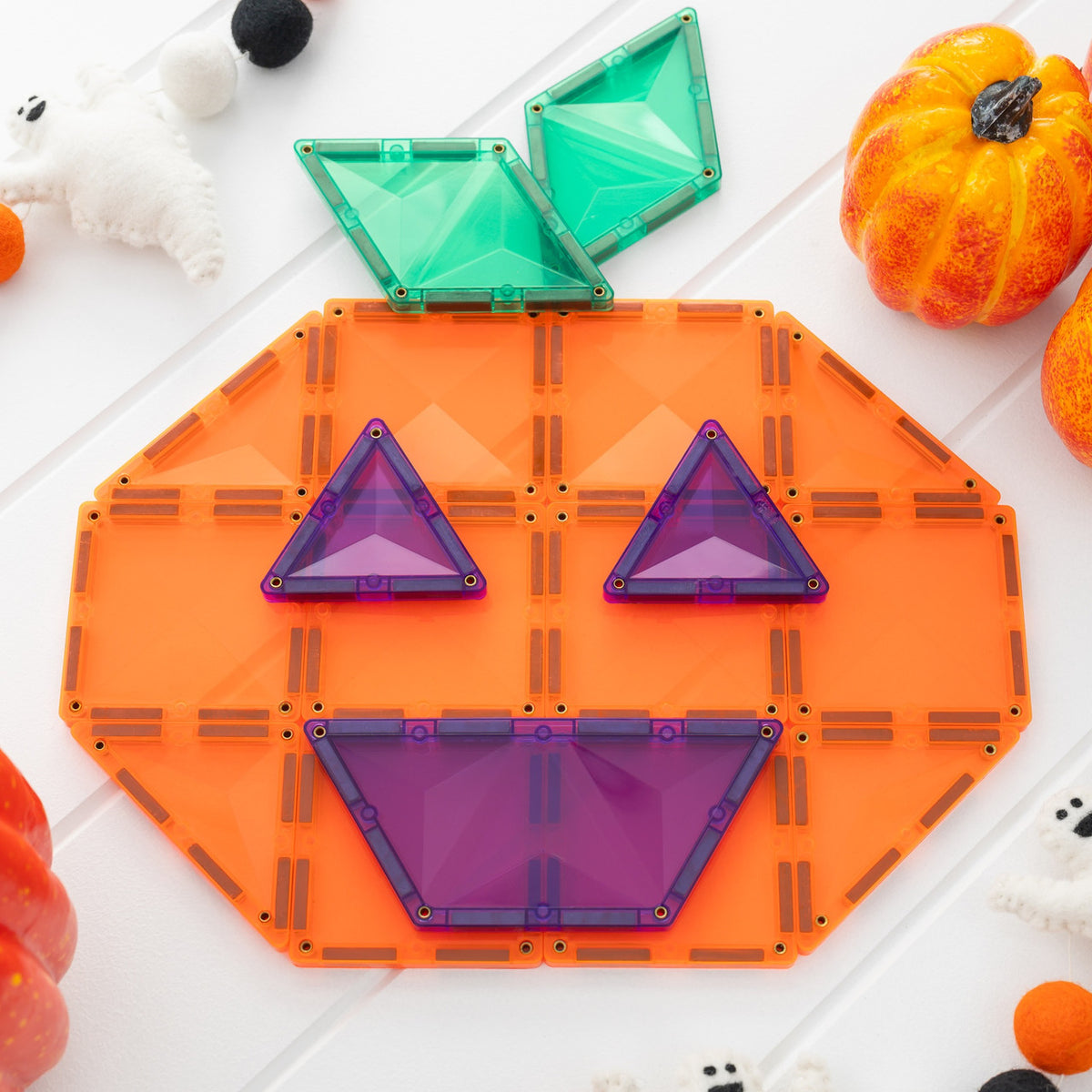 Connetix Halloween Pompoen set 17 stuks