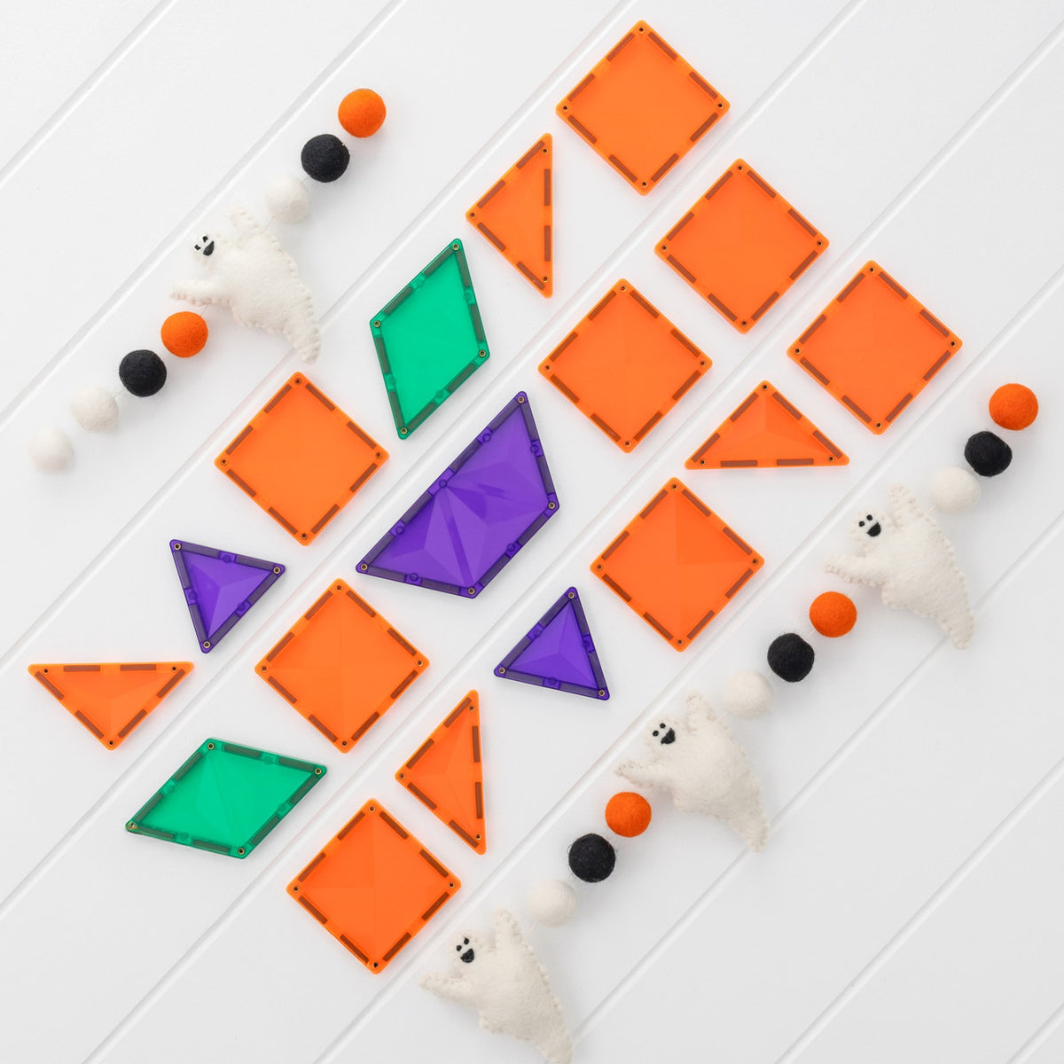 Connetix Halloween Pompoen set 17 stuks