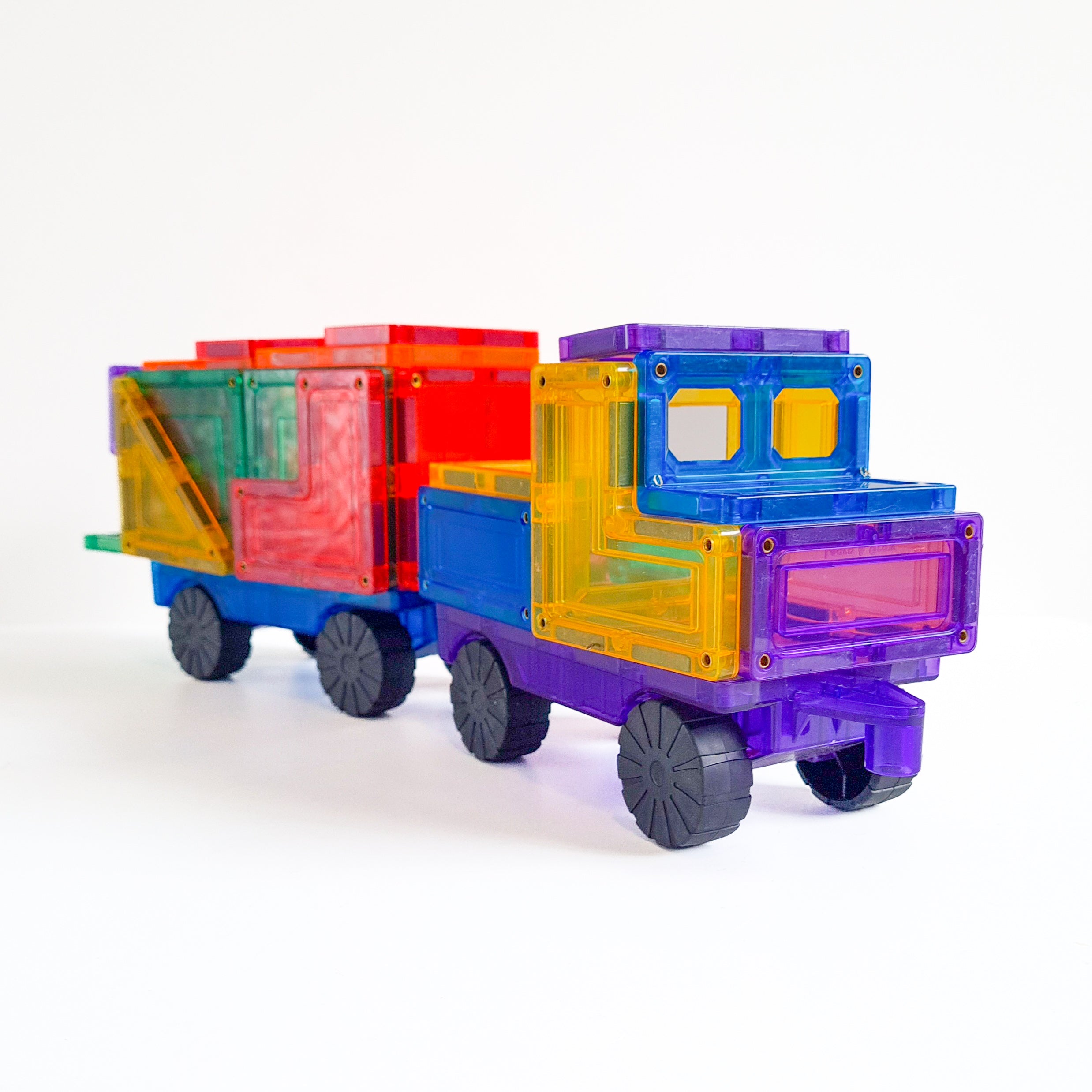 Learn And Grow - Magnetisch constructiespeelgoed Car Pack - 28 stuks