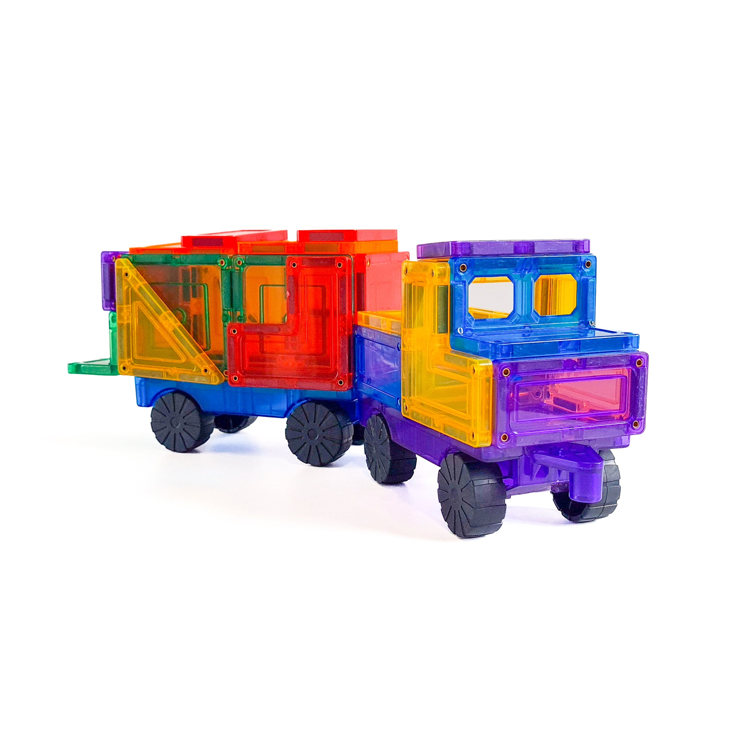 Learn And Grow - Magnetisch constructiespeelgoed Car Pack - 28 stuks