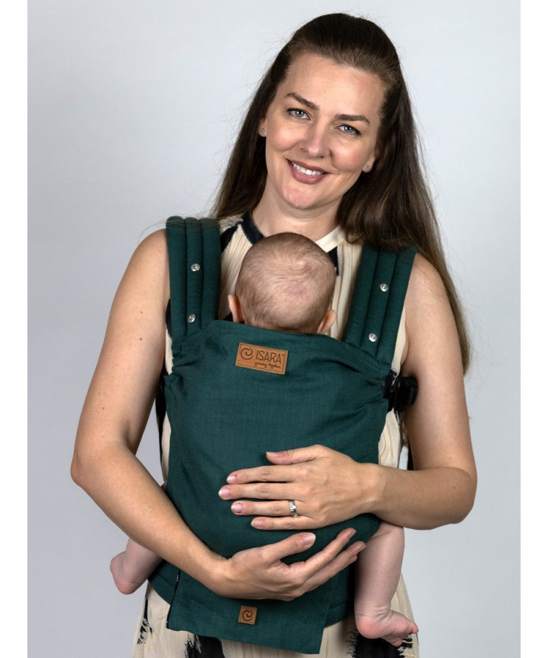 Isara - Elite Evergreen Linen - Ergonomische Draagzak