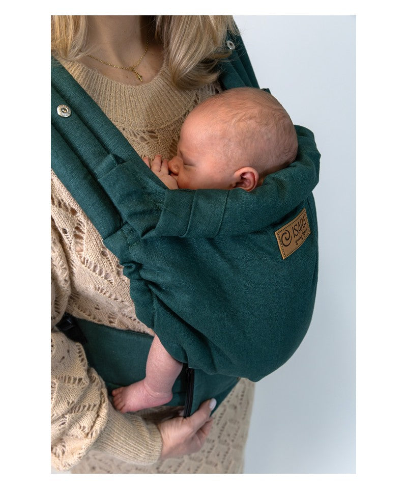 Isara - Elite Evergreen Linen - Ergonomische Draagzak