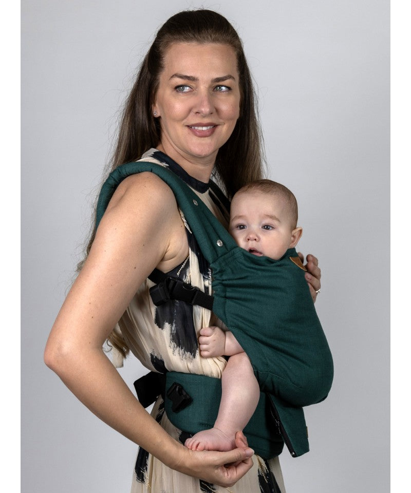 Isara - Elite Evergreen Linen - Ergonomische Draagzak