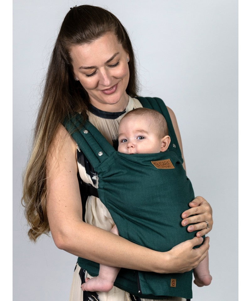 Isara - Elite Evergreen Linen - Ergonomische Draagzak