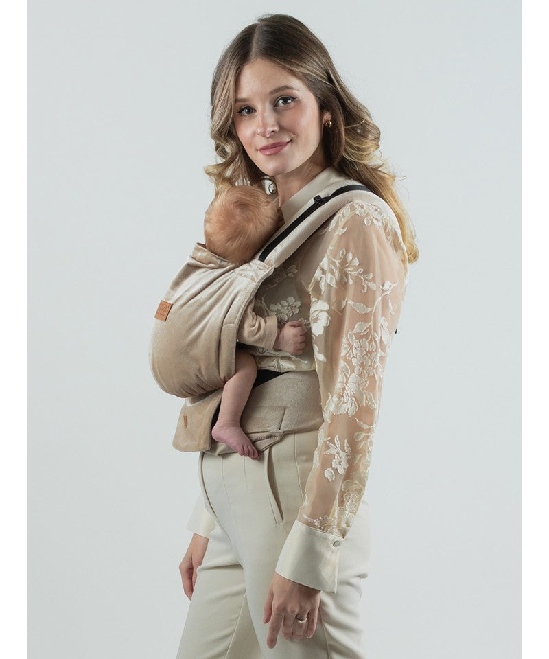 Isara Ergonomische Draagzak Full Buckle V2 Champagne Velvet