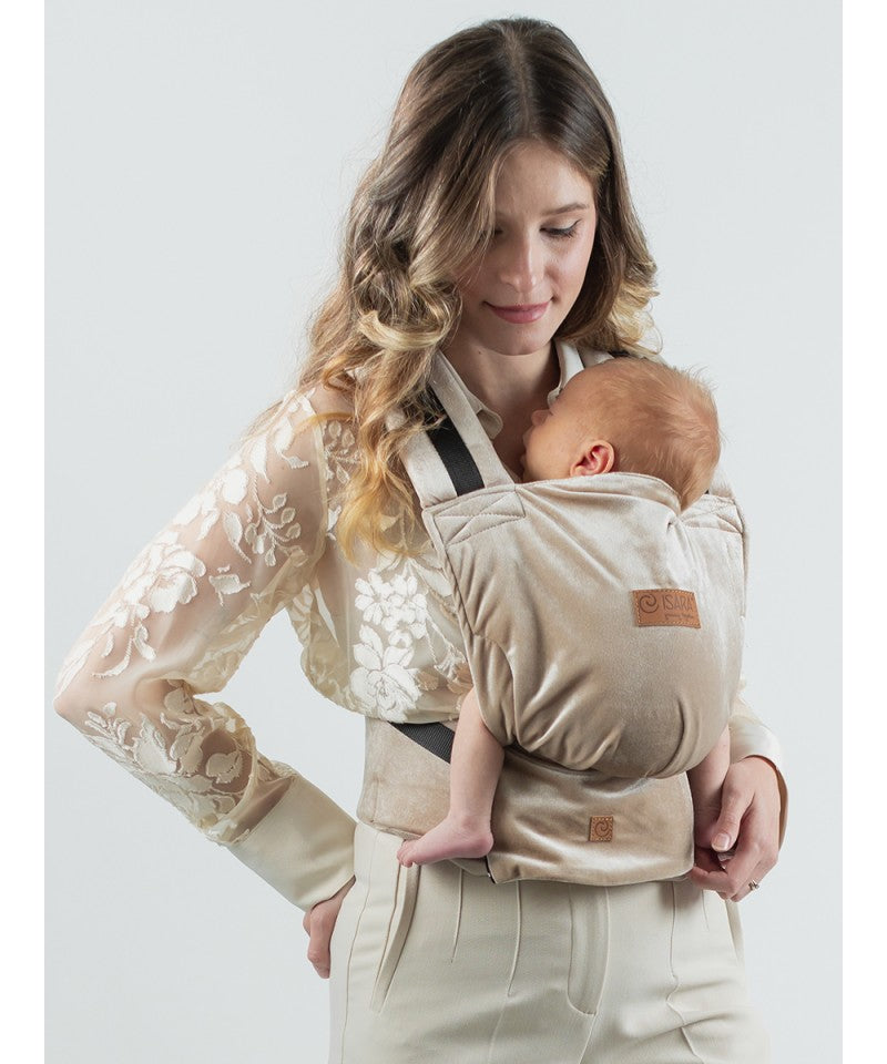 Isara Ergonomische Draagzak Full Buckle V2 Champagne Velvet