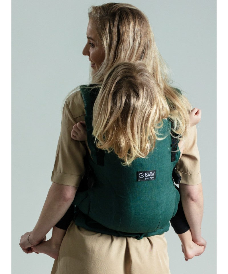 Isara - Ergonomische Draagzak 'The One' Evergreen Linen