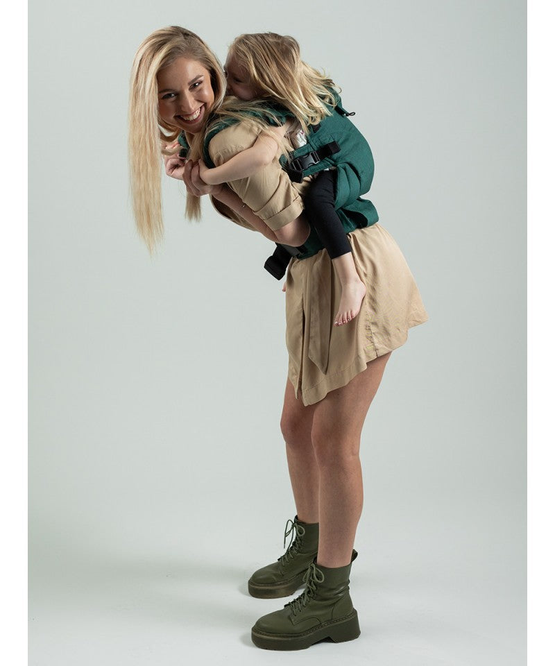 Isara - Ergonomische Draagzak 'The One' Evergreen Linen