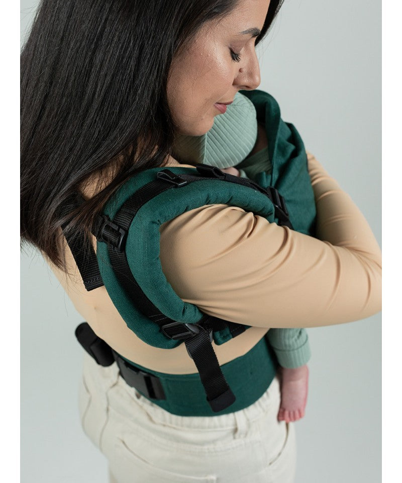 Isara - Ergonomische Draagzak 'The One' Evergreen Linen