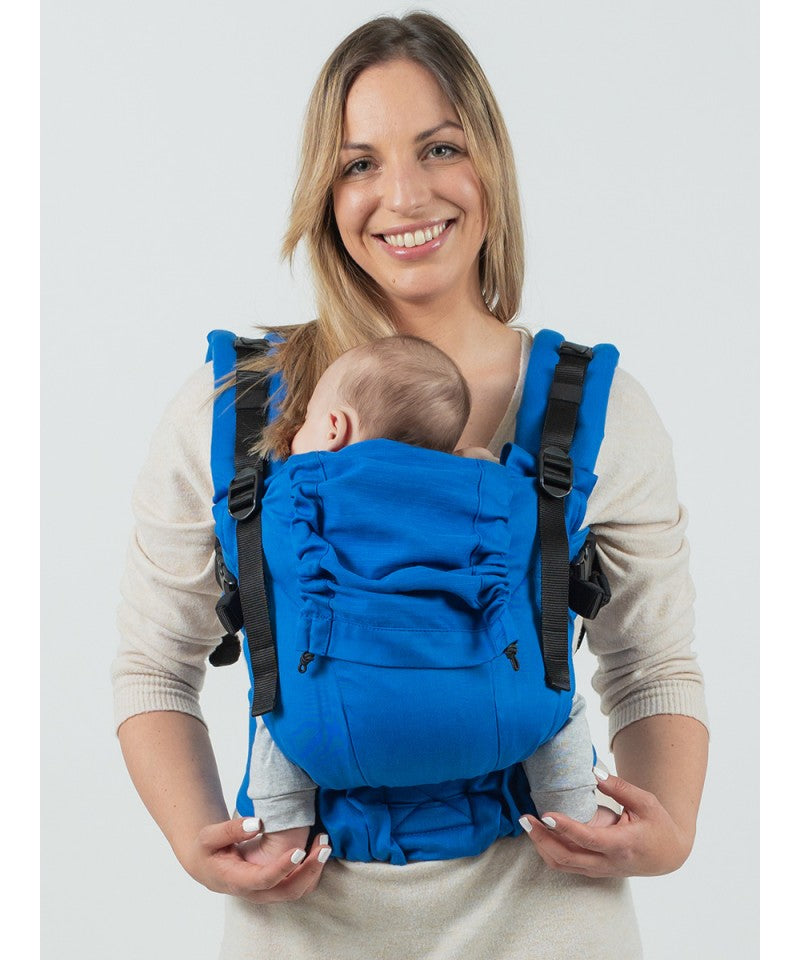 Isara - Ergonomische Draagzak 'The One' Iris Blue Bamboo