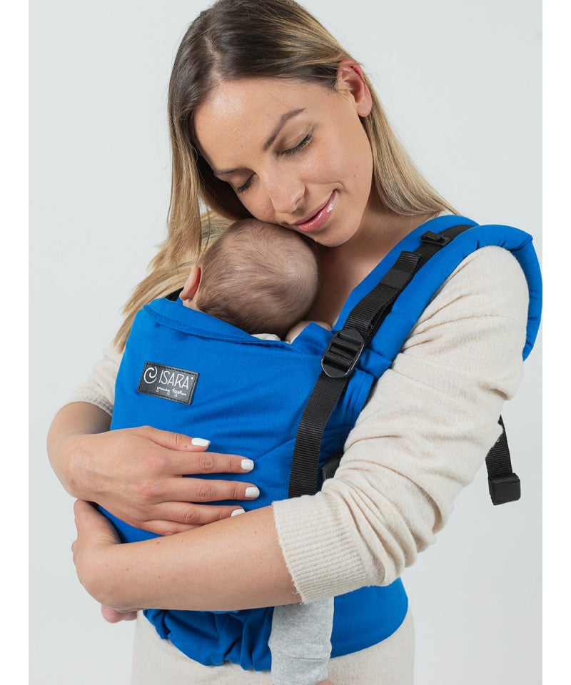 Isara - Ergonomische Draagzak 'The One' Iris Blue Bamboo