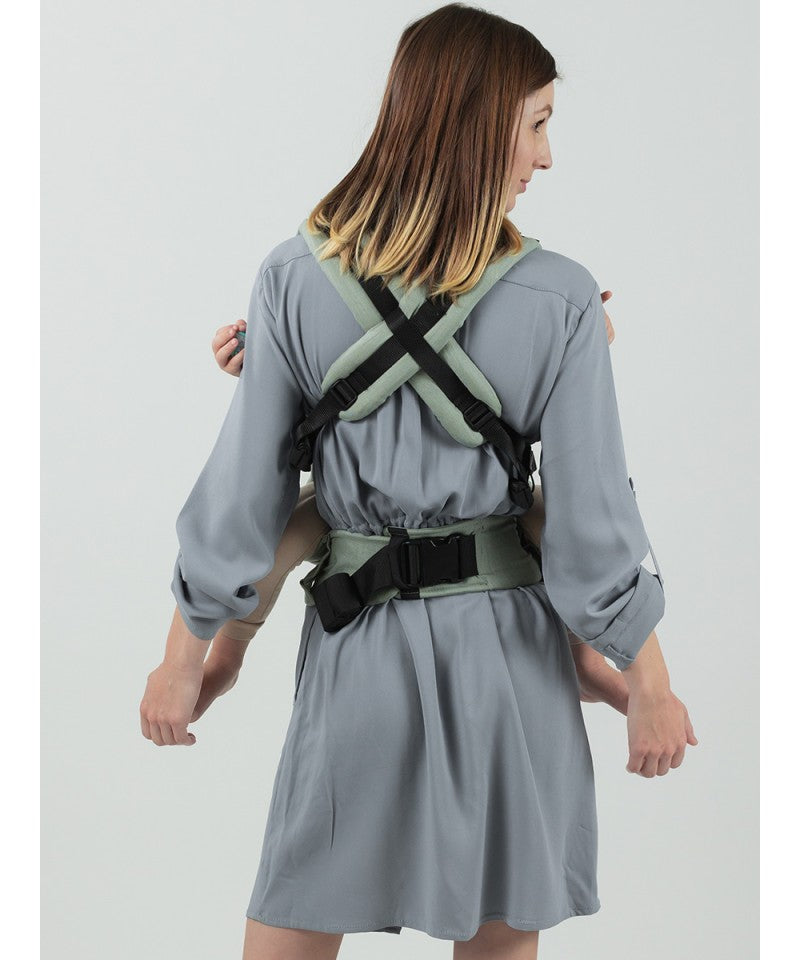 Isara - Ergonomische Draagzak 'The One' Sage Green Linen